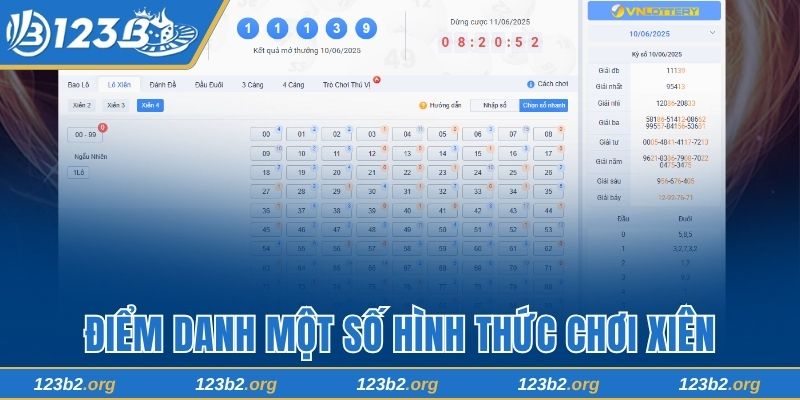 Điểm danh một số hình thức chơi xiên