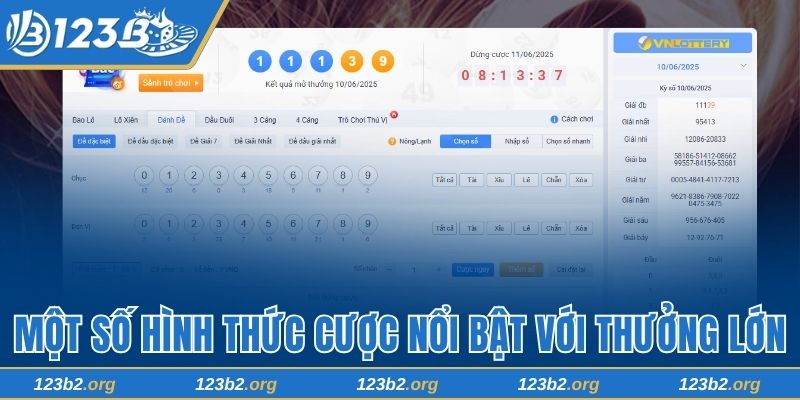 Một số hình thức cược nổi bật với thưởng lớn