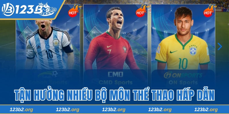 Tận hưởng nhiều môn thể thao hấp dẫn tại 123B